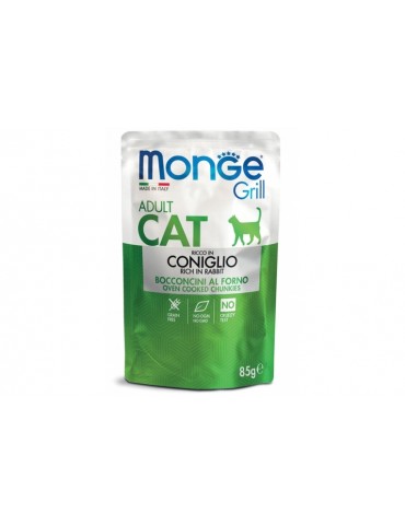 MONGE CAT GRILL ADULT CONIGLIO 85GR