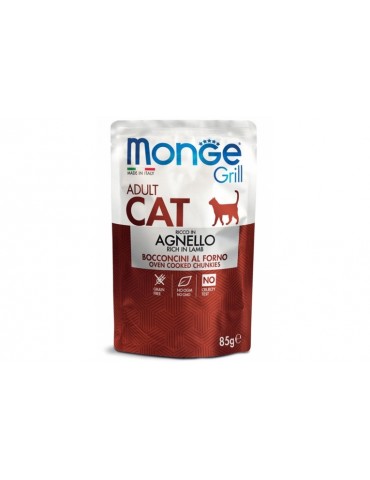 MONGE CAT GRILL ADULT AGNELLO 85GR